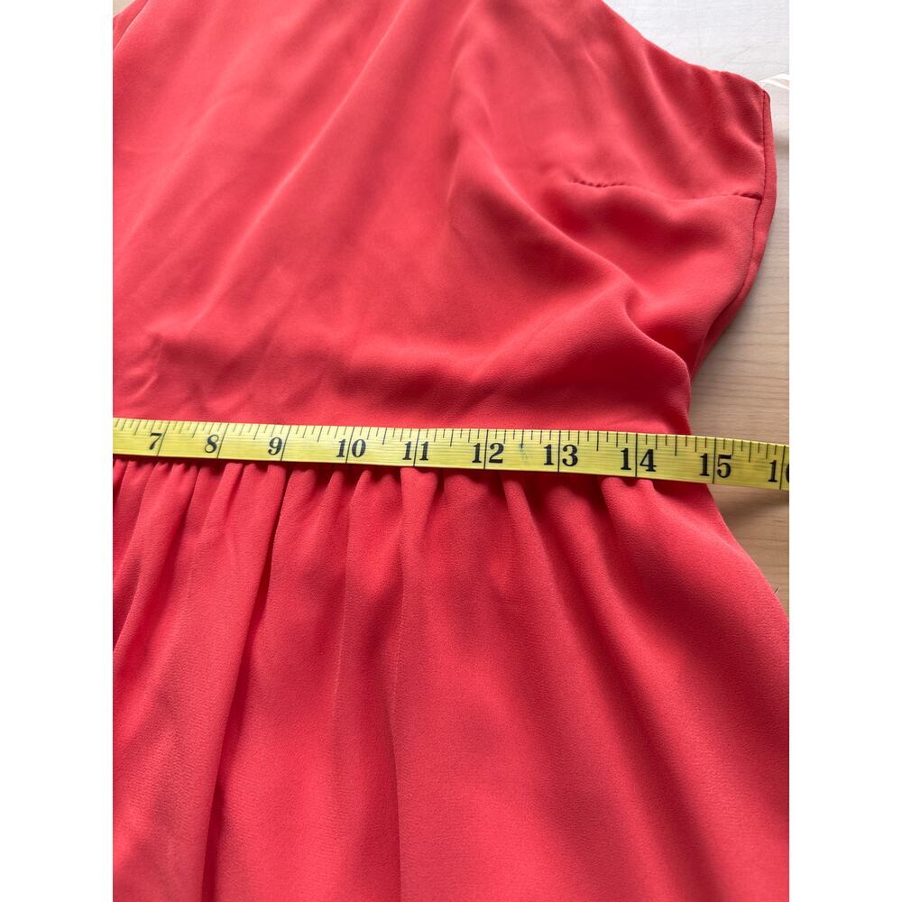 Needle & Threads Boutique Orange High-Low Halter Dress Lined Sz L | EUC - Picture 9 of 9